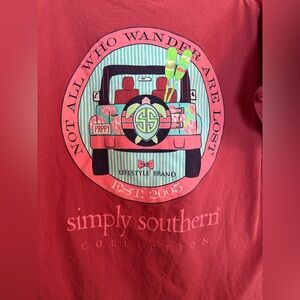 Jeep Simply Southern women’s Graphic Tee in light Red